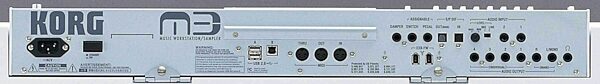 open zoom image for Korg M3-M Synth Workstation Sampler Module, Rear