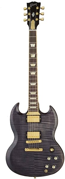 open zoom image for Gibson SG Select Electric Guitar (with Case), Transparent Black