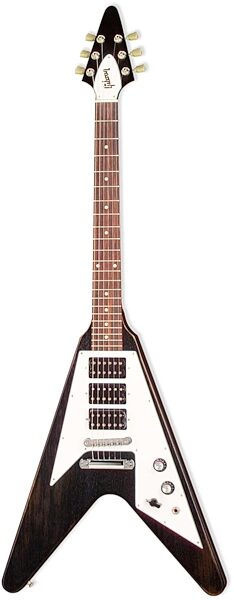 open zoom image for Gibson Flying V Faded 3-Pickup Electric Guitar (with Gig Bag), Worn Black