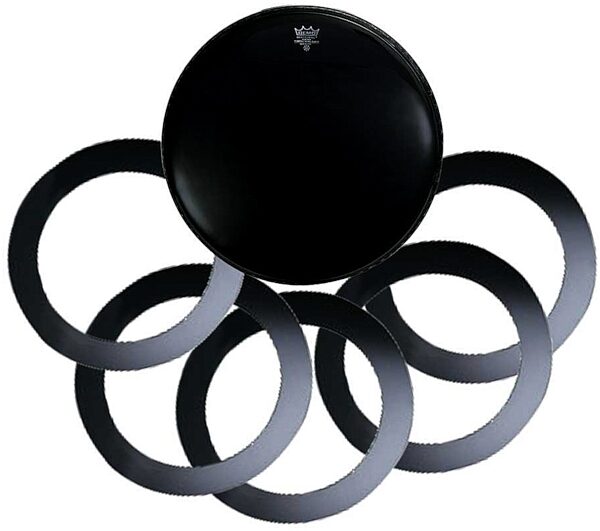 open zoom image for Remo Powerstroke 3 Bass Drumhead, 22 inch, P3-1022-ES, Uncut, with Dynamo Ring 5-Pack, Uncut with Dynamo Ring 5-Pack