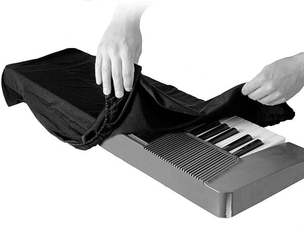 open zoom image for On-Stage 61-Key Keyboard Dust Cover, Black, KDA7061B, Main