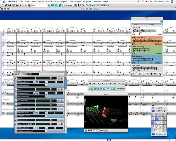 open zoom image for Sibelius Music Notation Software (Macintosh and Windows), Screenshot