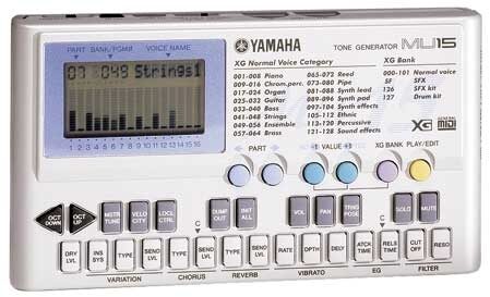 open zoom image for Yamaha MU15 Palm-Top MIDI Module, Main