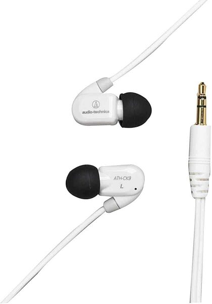 open zoom image for Audio Technica ATHCK9 QuietPoint Noise Reducing Earphones, White