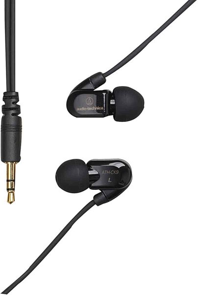 open zoom image for Audio Technica ATHCK9 QuietPoint Noise Reducing Earphones, Black