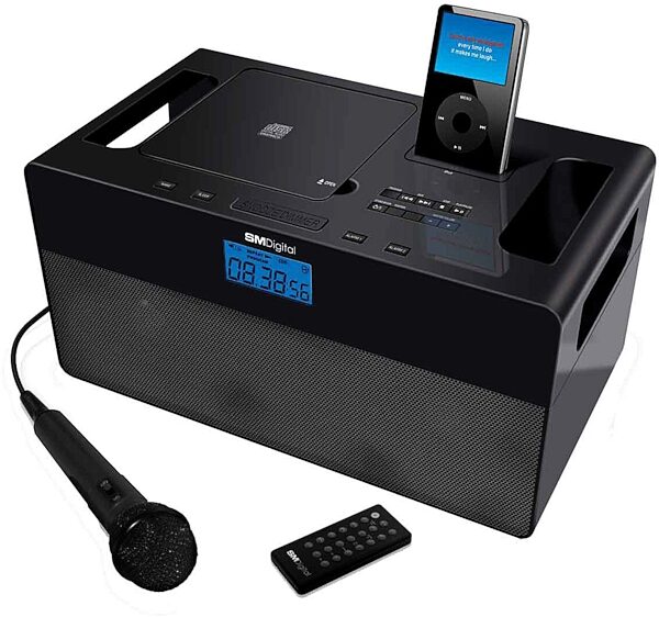 open zoom image for Singing Machine ISM370 CD+G Karaoke with iPod Dock, Main
