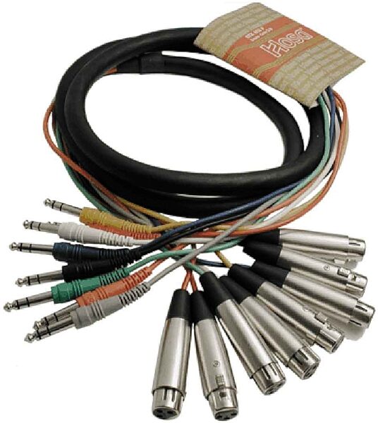 open zoom image for Hosa STX803F Audio Snake (XLR Female to 1/4" TRS x 8), Main