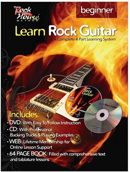 open zoom image for The Rock House Method Beginner Learn Rock Guitar Book, Main