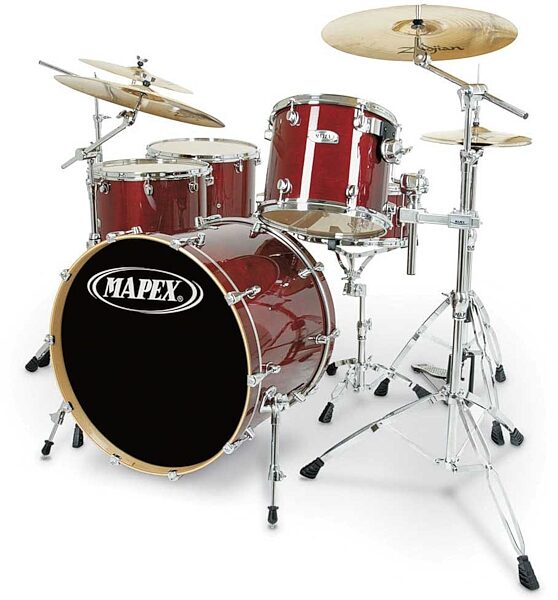 open zoom image for Mapex PM546 Pro M Rock 5-Piece Drum Shell Kit, Cherry Red