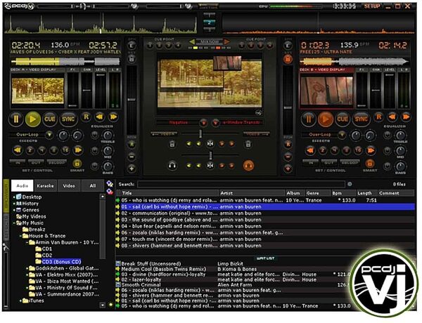open zoom image for PCDJ VJ Video Mixing Software, Main