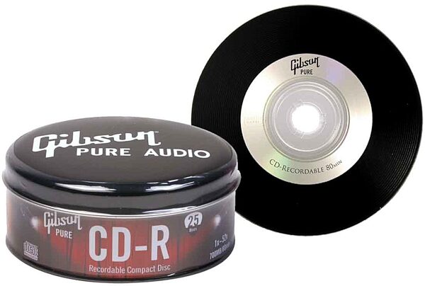 open zoom image for Gibson 52X Blank CD-R Media, 25 Disc Pack