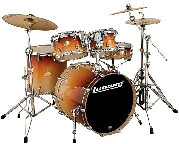 open zoom image for Ludwig LC345E Accent 5-Piece CS Custom Elite Fusion Plus Drum Kit, Main