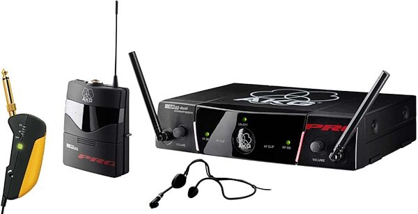 open zoom image for AKG WMS40 Pro Dual Wireless System with Guitarbug and Headset, Main
