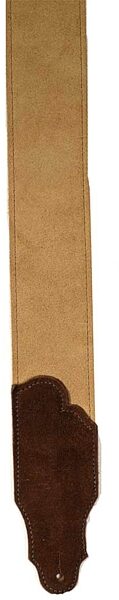 open zoom image for Franklin 2.5" Suede Guitar Strap, Honey with Chocolate End Tabs
