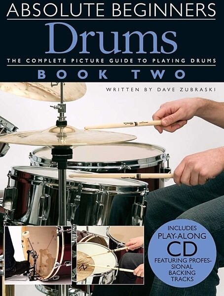 open zoom image for Amsco Absolute Beginners Drums Book 2 with CD, Main