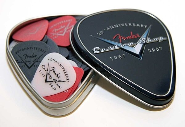open zoom image for Fender 20th Anniversary Custom Shop Pick Tin, Main