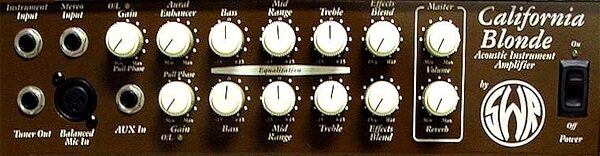 open zoom image for SWR California Blonde Acoustic Amp, Panel