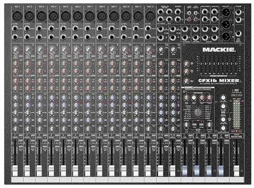 open zoom image for Mackie CFX16 Compact Mixer with Effects (16x4x1), Main