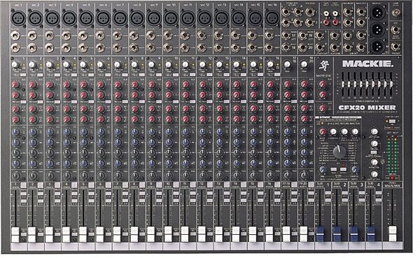 open zoom image for Mackie CFX20 Compact Mixer with Effects (20x4x1), Main