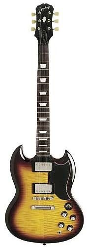 open zoom image for Epiphone G400 Deluxe Electric Guitar, Vintage Sunburst