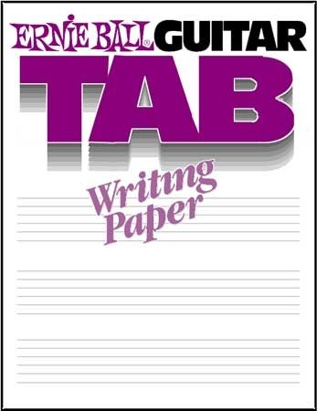 open zoom image for Ernie Ball Guitar Tab Writing Paper Book, Main