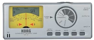 open zoom image for Korg GT12 Chromatic Guitar/Bass Tuner with Analog Meter, Main