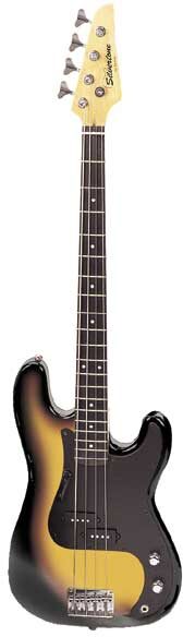 open zoom image for Silvertone SSLB11 Electric Bass, Sunburst