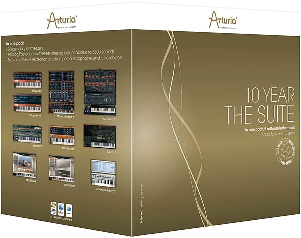 open zoom image for Arturia 10 Year Special Edition Instrument Suite, Main