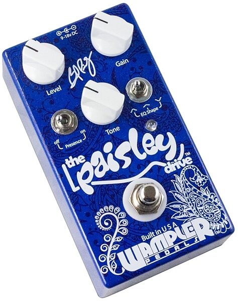 open zoom image for Wampler Paisley Drive V2 Overdrive Pedal, New, Angle