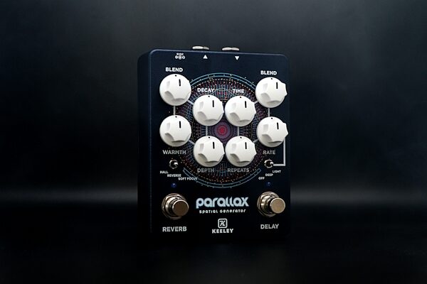 open zoom image for Keeley Parallax Spatial Generator Reverb and Delay Pedal, Action Position Back