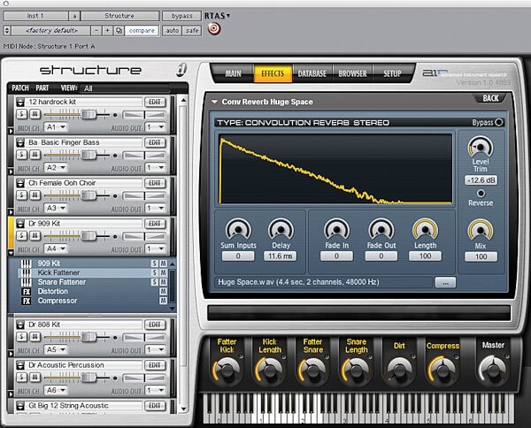 open zoom image for Digidesign Structure Sampler RTAS Instrument Plug-In, Effects