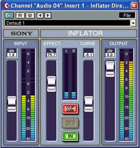 open zoom image for Sony Oxford Inflator for TC Powercore VST (Macintosh and Windows), Main