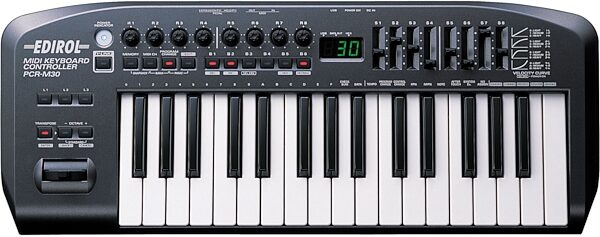 open zoom image for Edirol PCRM30 32-Key USB MIDI Controller, Top