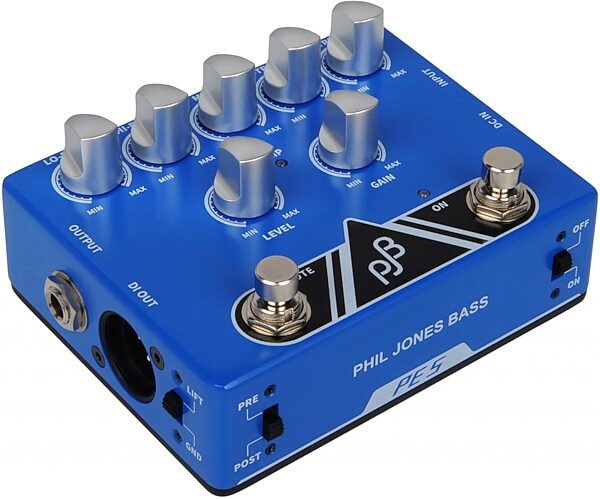 open zoom image for Phil Jones Bass PE5 Preamp EQ and Direct Box Pedal, New, Action Position Back
