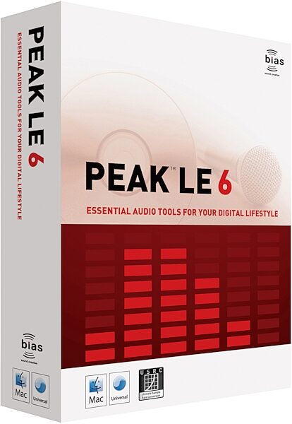 open zoom image for Bias Peak LE 2-Track Editing Software (Macintosh), Main