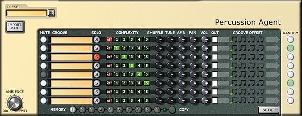 open zoom image for Steinberg Groove Agent Virtual Drummer (Macintosh and Windows), Percussion Agent