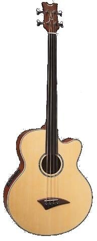 open zoom image for Dean Performer CE Fretless Acoustic-Electric Bass, Natural