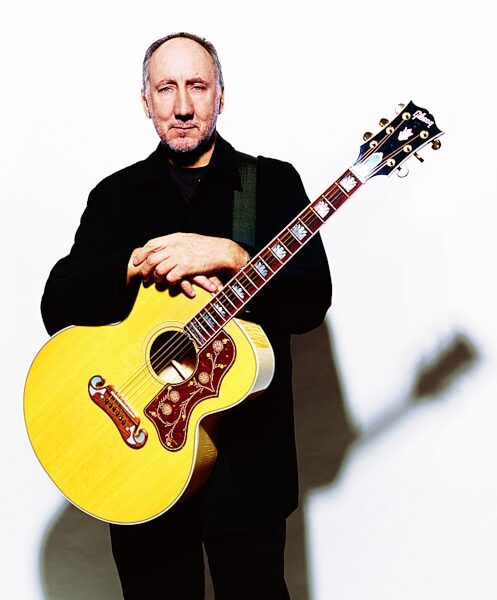 open zoom image for Gibson SJ-200 Pete Townshend Jumbo Acoustic-Electric Guitar (with Case), With Townshend Standing