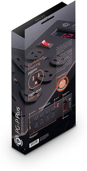 open zoom image for Black Lion Audio PG-P+ Power Grid Outlet Strip and Surge Protector, New, Action Position Back