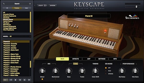 open zoom image for Spectrasonics Keyscape Keyboard Instrument Plug-in Software, Boxed, Planet M Electric Piano