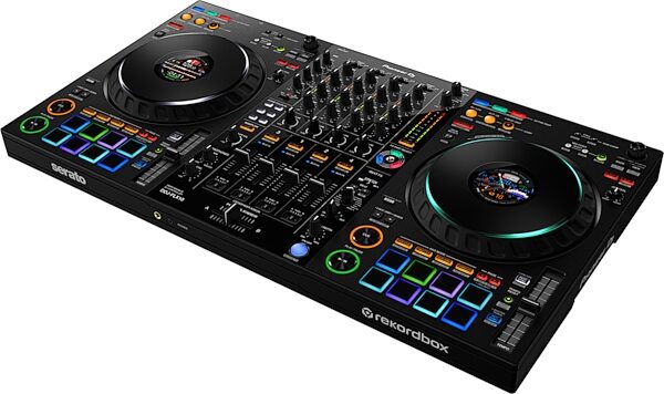 open zoom image for Pioneer DJ DDJ-FLX10 DJ Controller, Black, Action Position Back