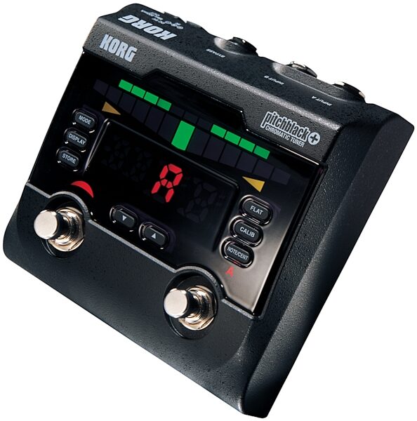 open zoom image for Korg Pitchblack Plus Chromatic Tuner Pedal, Angle 1
