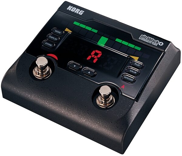 open zoom image for Korg Pitchblack Plus Chromatic Tuner Pedal, Angle 2