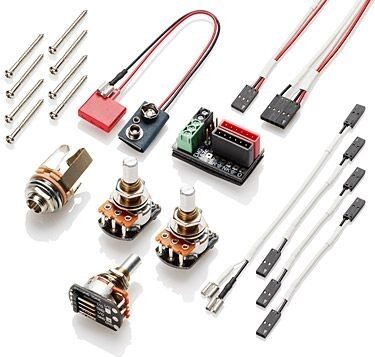 open zoom image for EMG PJ Set Bass Guitar Pickup Set, Black, Controls