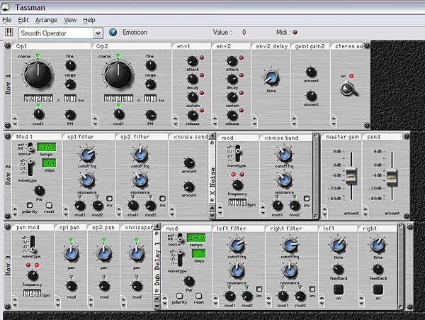 open zoom image for Applied Acoustics Tassman Software Synth (Macintosh and Windows), Player