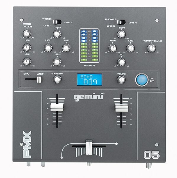 open zoom image for Gemini PMX05 2-Channel 10 in. DJ Mixer with DSP Effects, Main
