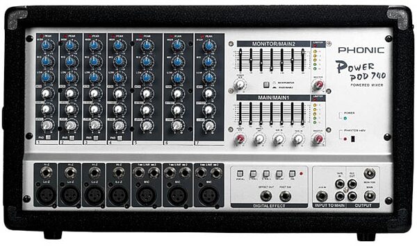 open zoom image for Phonic PowerPod 740 7-Channel Powered Mixer, Main