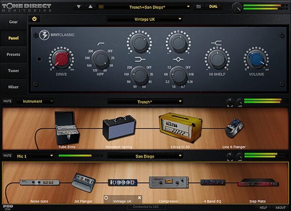 open zoom image for Line 6 POD Studio KB37 37-Key Keyboard Controller, Screenshot - Dual Vintage Preamp