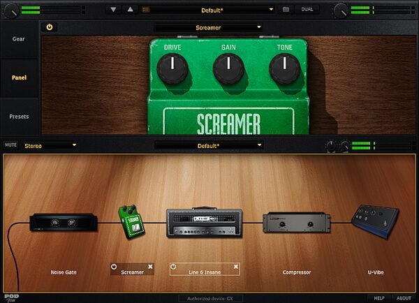 open zoom image for Line 6 POD Farm Platinum Guitar Effects Software (Mac and Windows), Screenshot - Screamer