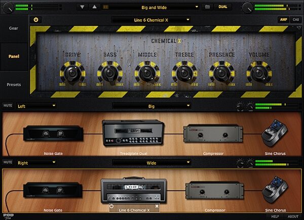 open zoom image for Line 6 POD Farm Platinum Guitar Effects Software (Mac and Windows), Screenshot - Chemical X
